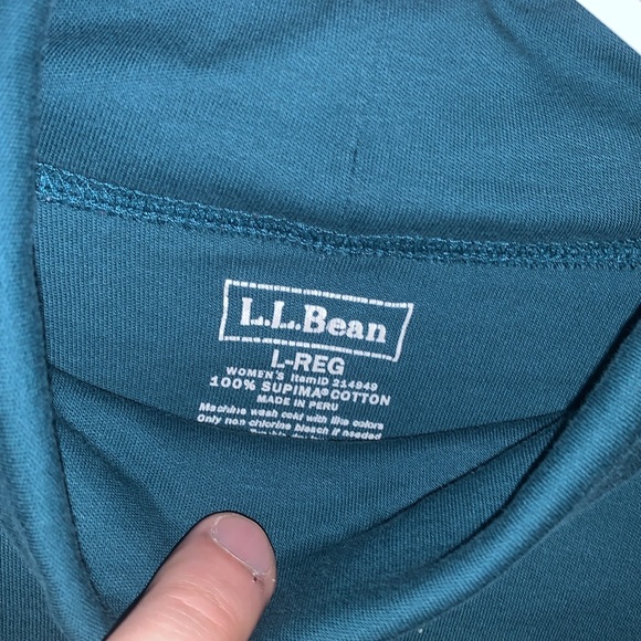LL bean Green Womens Large Turtleneck - Picture 2 of 3